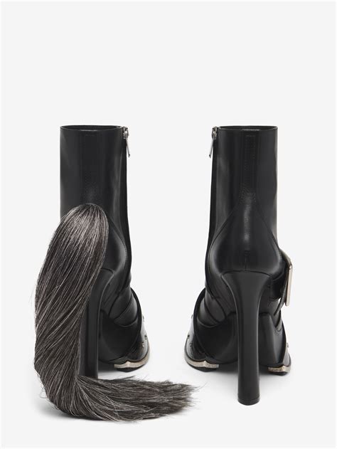 golden alexander mcqueen boots